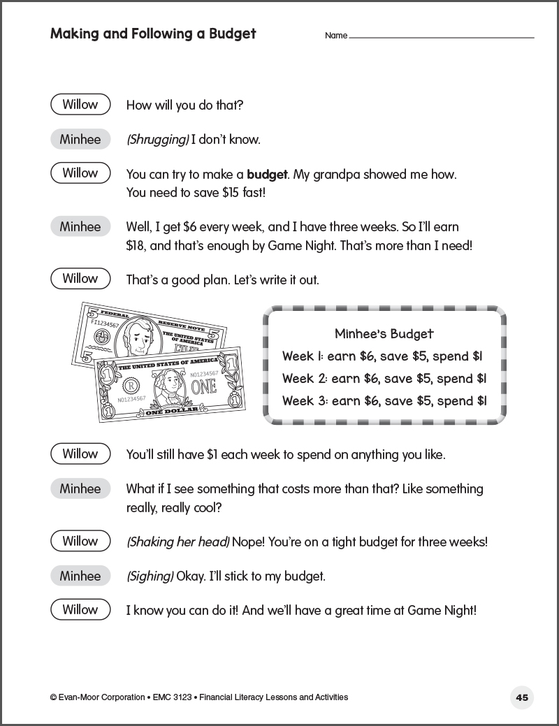 Free Financial Literacy Activities