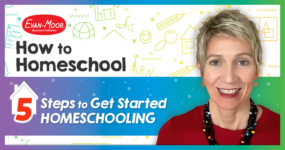 A smiling parent, happy and relieved to have guidance from Evan-Moor on how to homeschool.